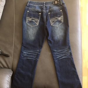 Dollhouse Bootcut Denim Jeans Dark Wash